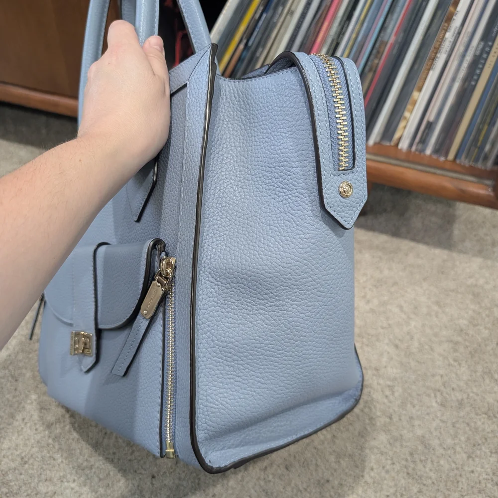 Henri Bendel Light Blue Satchel Bag - Picture 10 of 12